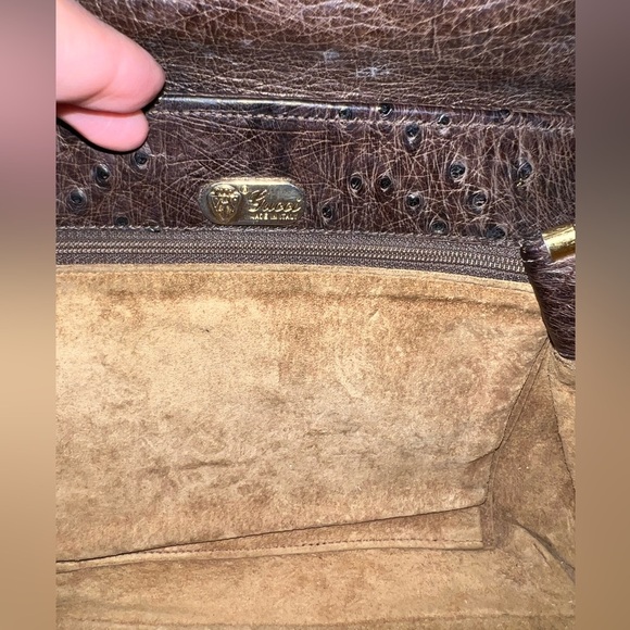Vintage Gucci Ostrich Crossbody - Picture 10 of 16